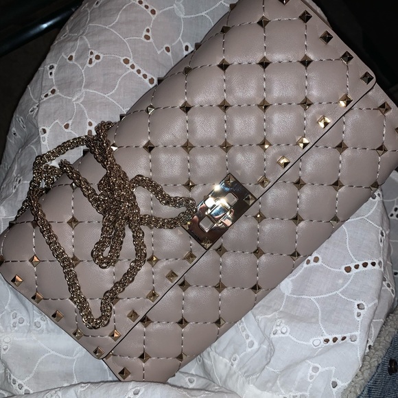 Valentino Rockstud SPIKE LEATHER CROSSBODY CLUTCH BAG - Picture 6 of 9